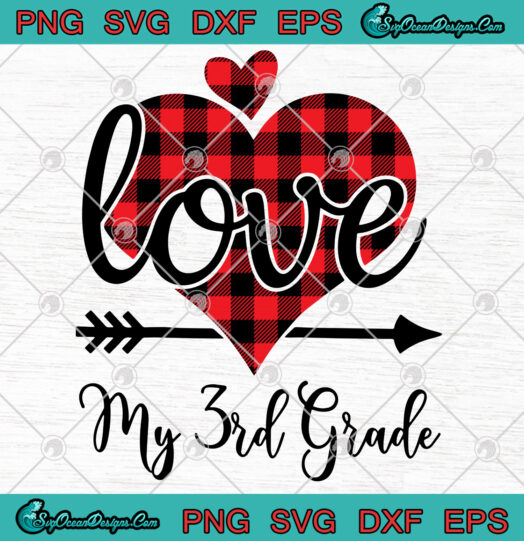 Love My 3rd Grade SVG