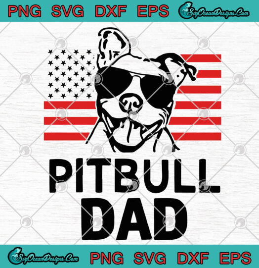 Pitbull Dad svg png
