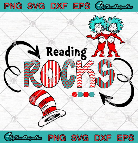 Reading Rocks svg png