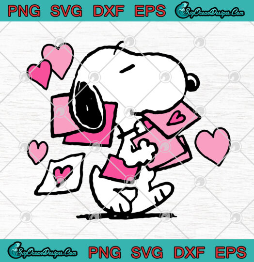 Snoopy Valentine SVG png