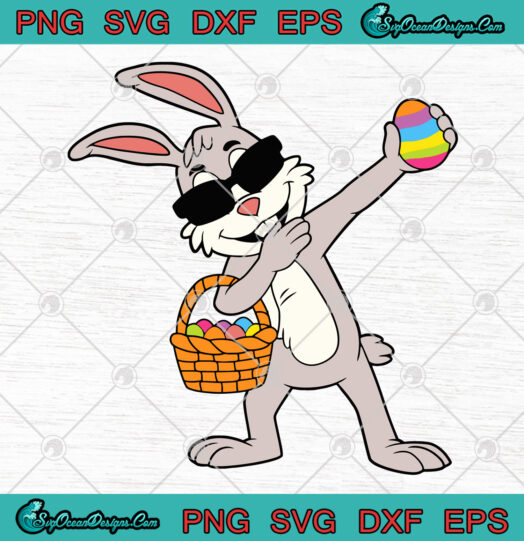 Dabbing Easter Bunny Funny SVG PNG EPS DXF Dab Hip Hop