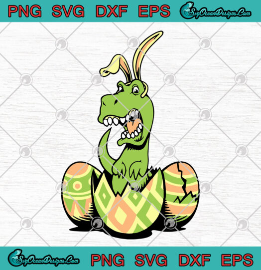 Easter T rex Coplay Bunny Eggs svg png