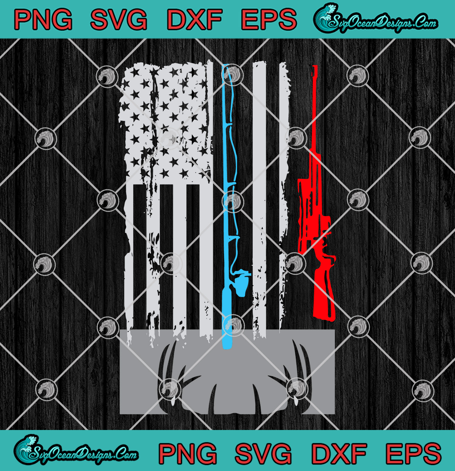 Free Free 279 Fishing Pole American Flag Svg SVG PNG EPS DXF File