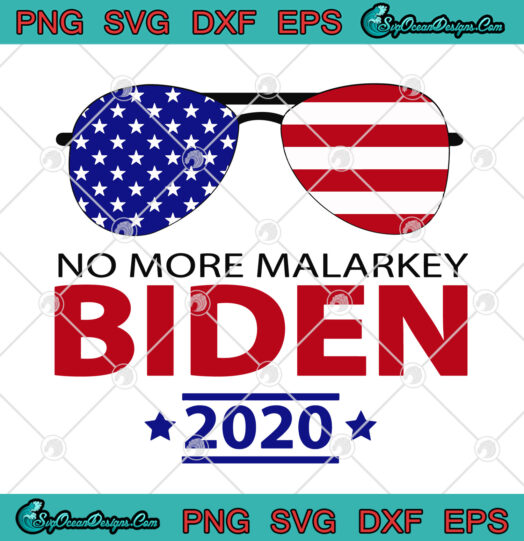 No More malarkey biaden 2020 svg png