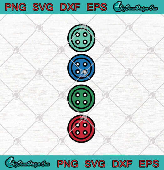 Pete the Cat groovy buttons inspired SVG