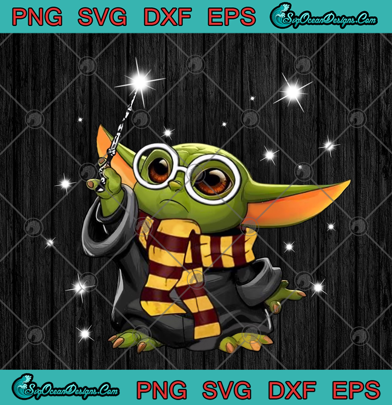 Star Wars Baby Yoda Harry Potter Png Clipart Art Designs For Shirts Baby Yoda Harry Potter Designs Digital Download