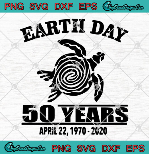 Turtle Earth day 50 years april 22 1970 2920 SVG