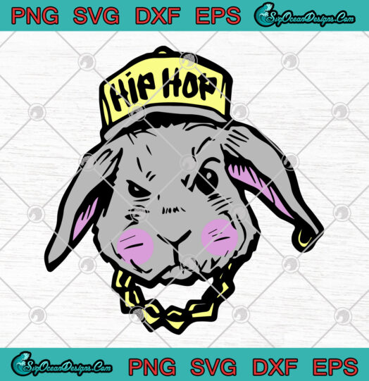 hip hop rabbit svg png