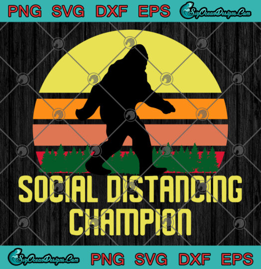 social distancing champion svg png