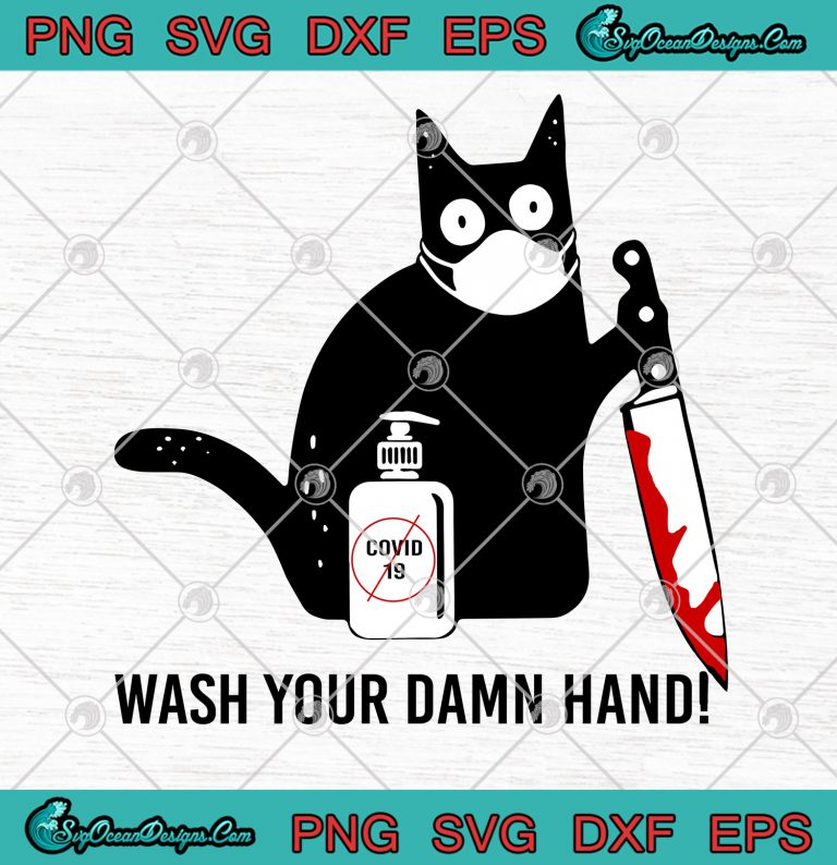 Black Cat Wash Your Damn Hand