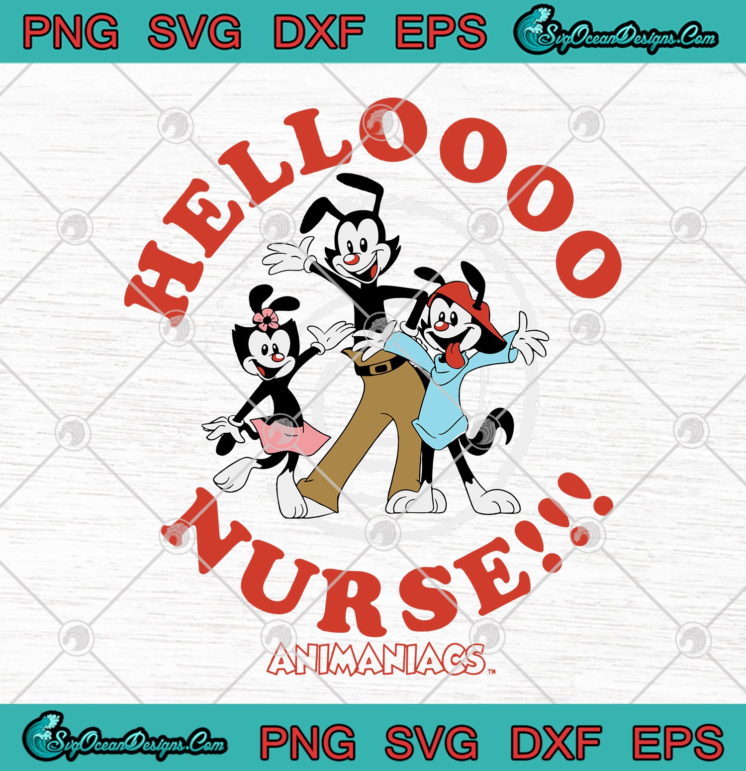 Animaniacs Yakko Wakko And Dot - Hello Nurse SVG PNG EPS DXF Cutting