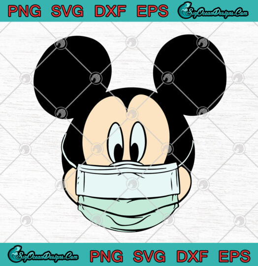 Mickey Mouse Wears Face Mask