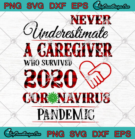 Never Underestimate A Caregiver Who Survived 2020 Coronavirus Pandemic svg