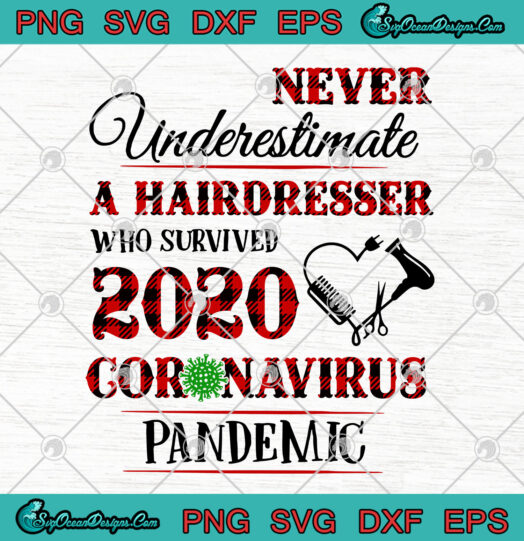 Never Underestimate A Hairdresser Who Survived 2020 Coronavirus Pandemic svg png