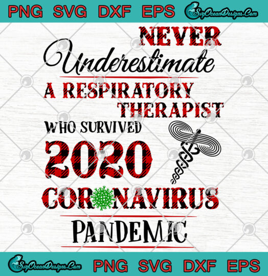 Never Underestimate A Respiratory Therapist Who Survived 2020 Coronavirus Pandemic svg png