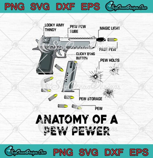 Gun Anatomy Of A Pew Pewer Ammo And Gun Amendment Meme Lovers