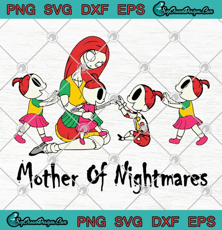 Mother Of Nightmares Sally and Four Girls svg