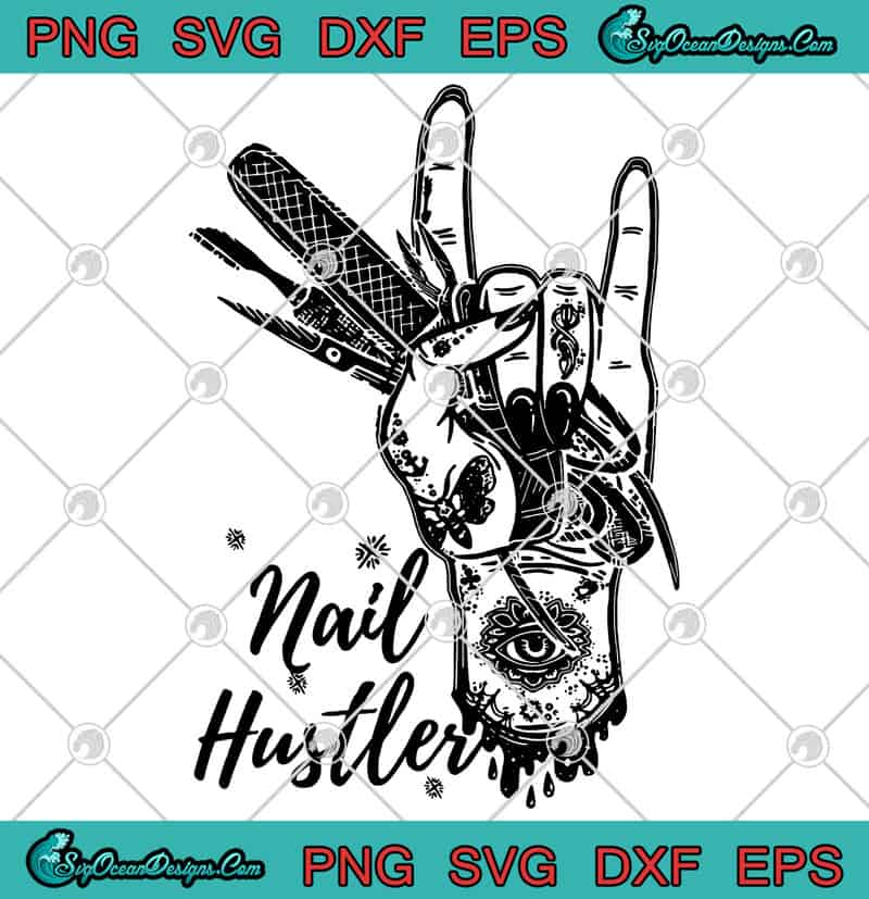 Download Hand Nail Hustler Tattoo Svg Png Eps Dxf Cricut File Cutting File Silhouette Art Designs Digital Download