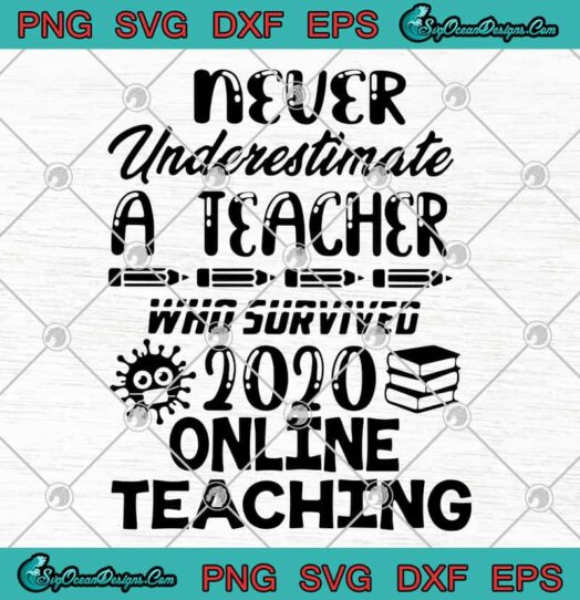 Never underestimate a teacher who survived 2020 online teaching svg
