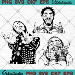 Post Malone Fans SVG , I Loves Post Malone SVG , Raper Svg PNG EPS DXF Cricut File Silhouette