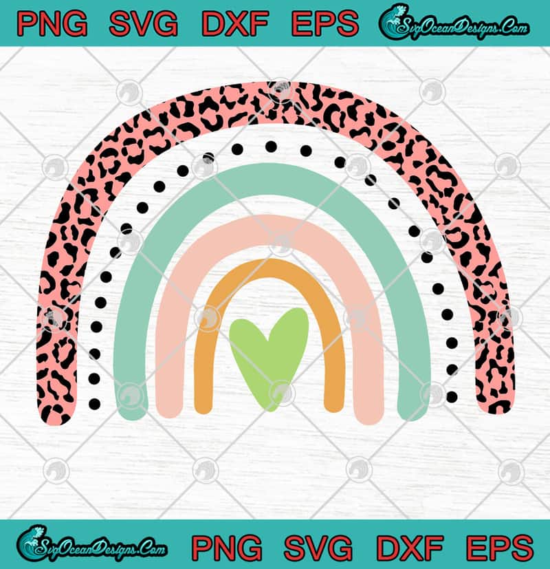 Rainbow SVG PNG EPS DXF Rainbow Clipart Cutting File Cricut File