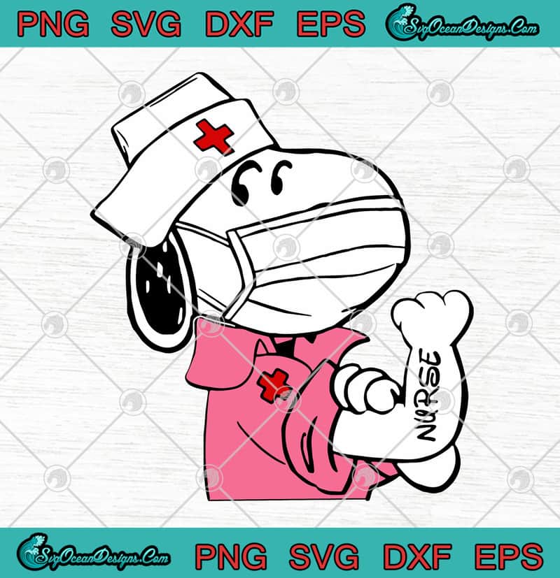 Download Snoopy Strong Nurse Mask Funny Covid 19 SVG PNG EPS DXF ...