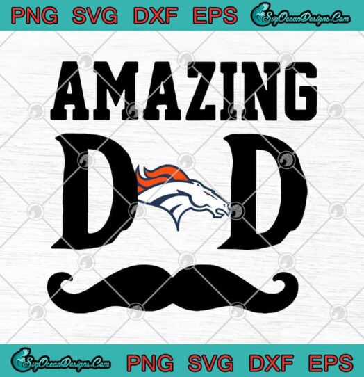 Denver Broncos Logo Amazing Dad Beard Fathers Day