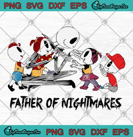Father Of Nightmares two Baby Girl And Two Girls svg