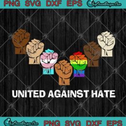LGBT Juneteenth United Against Hate SVG PNG EPS DXF - Black Lives Matter SVG Cricut File Silhouette Art