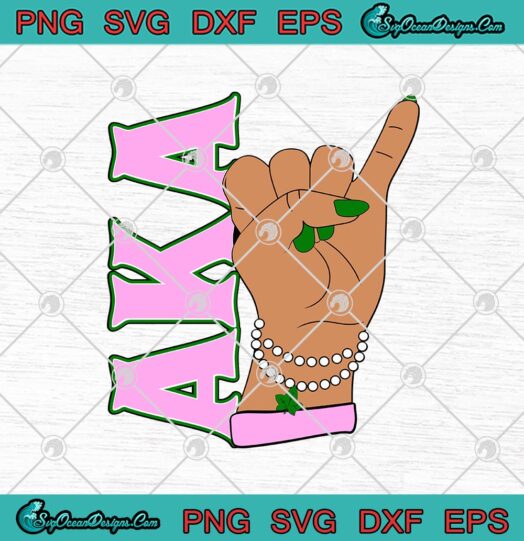AKA Pink And Green Hand Sign 2020 Kappa