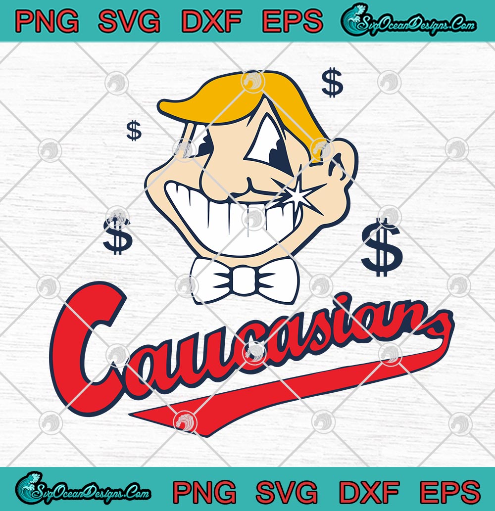 Caucasians Dollar Man Funny Cleveland Baseball T-Shirt