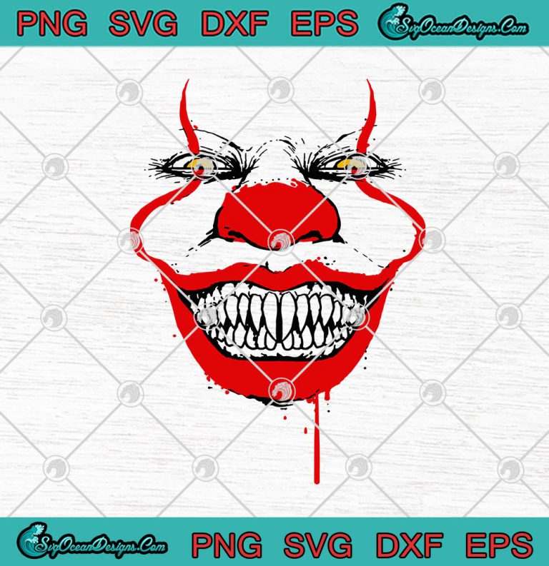 It Clown Pennywise Clown Movie Halloween SVG PNG EPS DXF SVG Cricut ...