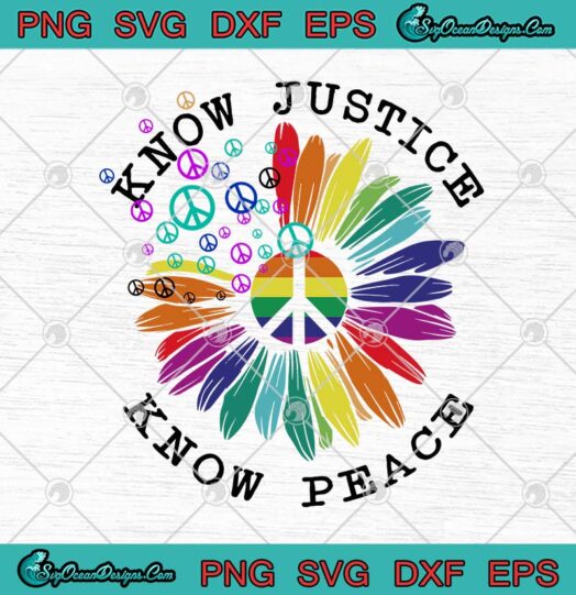 LGBT Flower Know Justice Know Peace