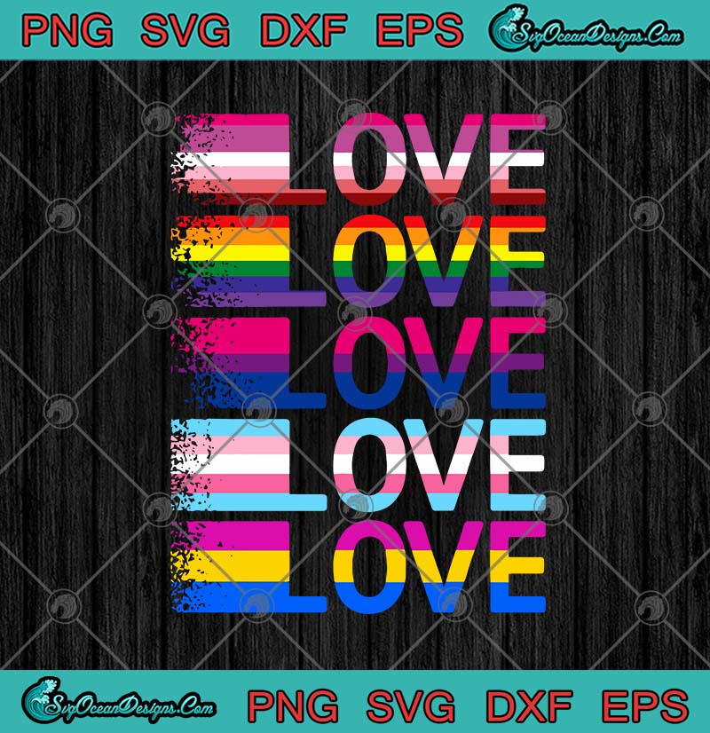 Lgbt Love Rainbow Lesbian Gay Pride Lgbt Svg Png Eps Dxf Lgbt Pride 