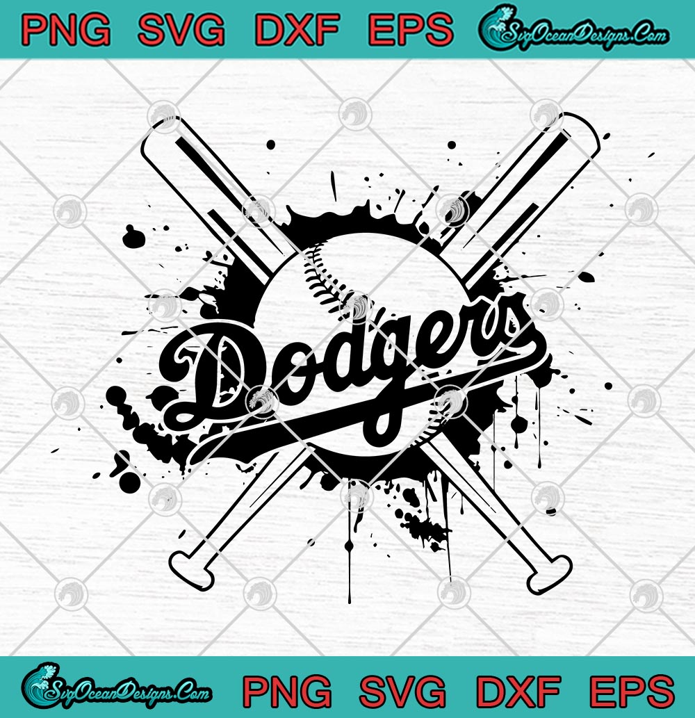Mickey Los Angeles Dodgers SVG, Dodgers SVG, Baseball logo SVG