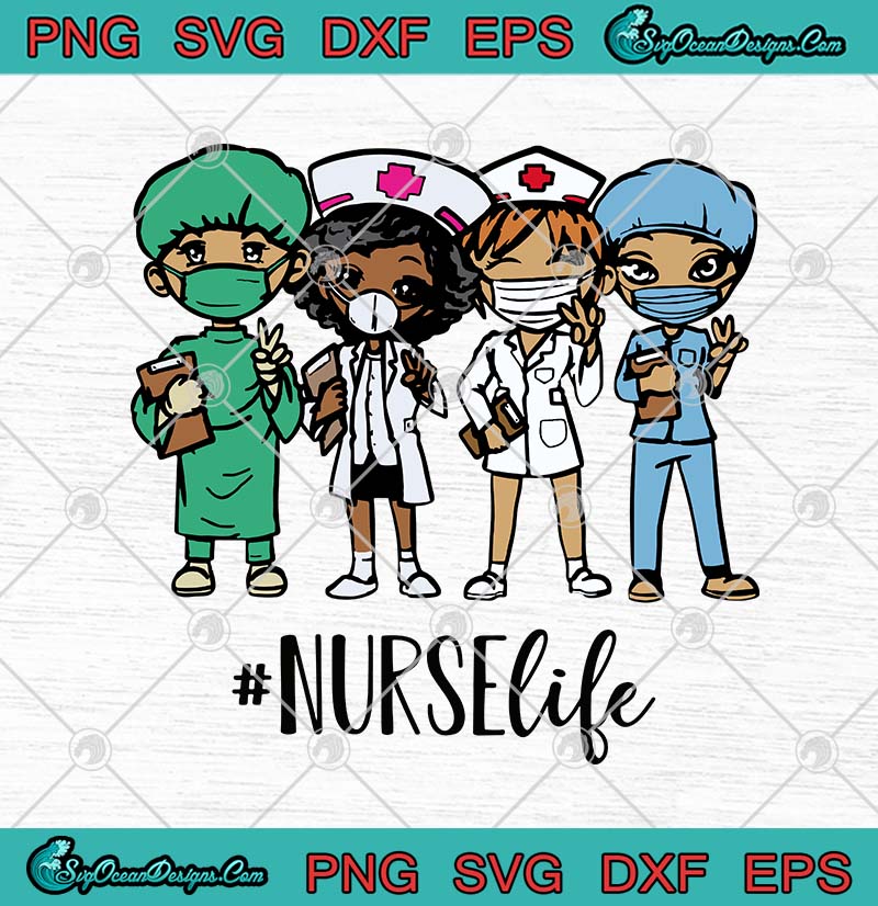 Download Nurse Life All Lives Matter SVG PNG EPS DXF - Black Nurse ...