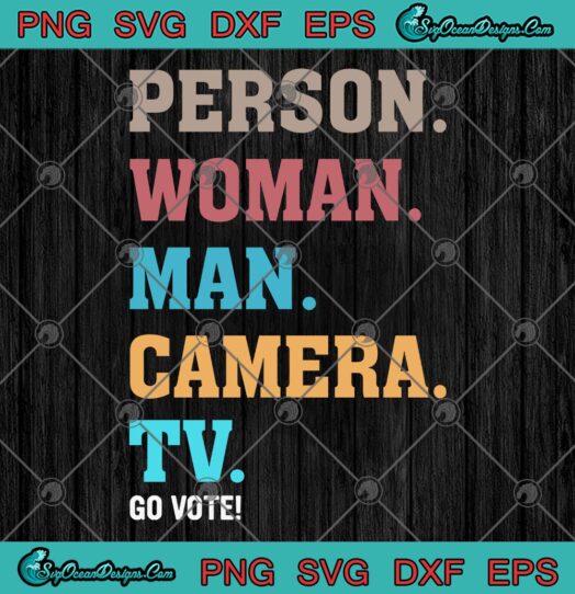Person Woman Man Camera TV Go Vote svg