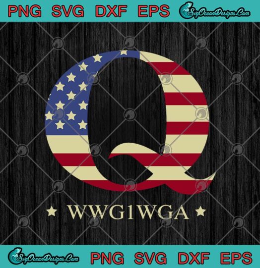 Q Anon WWG1WGA American Flag