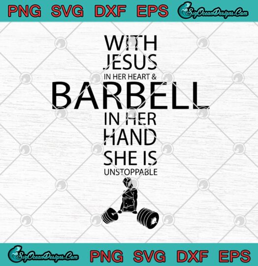 Weightlifting With Jesus In Her Heart And Barbell