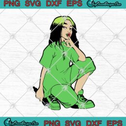 Billie Eilish SVG PNG EPS DXF Cricut File Silhouette Art