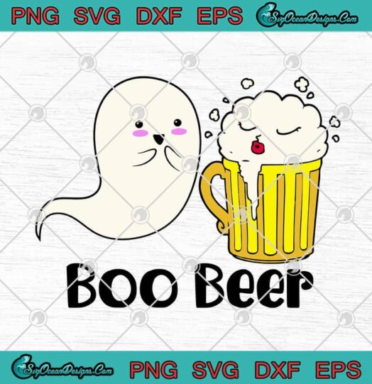 Boo Ghost Beer Drinker Funny Halloween