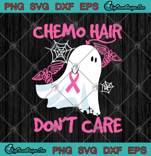 Boo Ghost Chemo Hair Dont Care Nurse Halloween