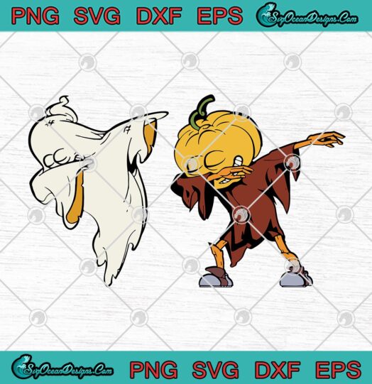 Dabbing Ghost Pumpkin Dab Spooky Dance