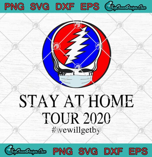 Grateful Dead Face Mask Stay At Home Tour 2020