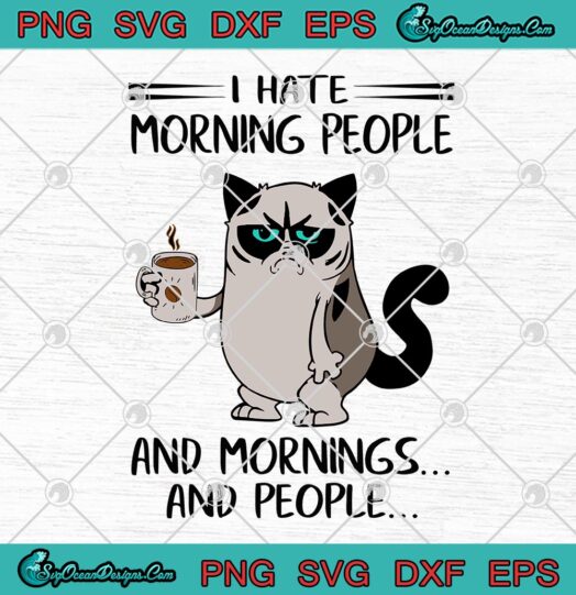Grumpy Cat I Hate Morning People