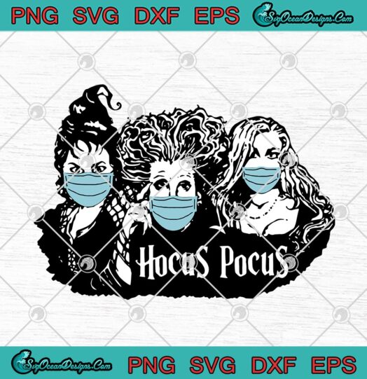 Hocus Pocus Face Mask Funny Quarantine Halloween 2020