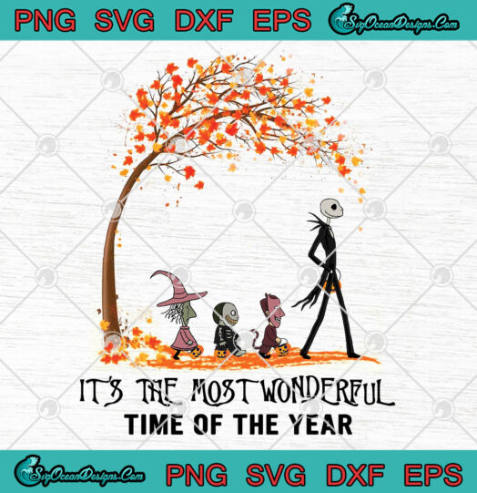 Jack Skellington Its The Most Wonderful Time Of The Year svg