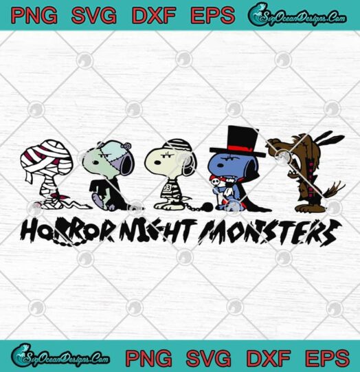 Snoopy Horror Night Monsters