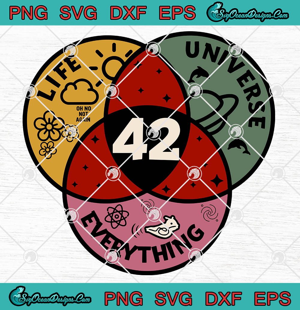 42 Answer To Life Universe And Everything Teacher Svg Png Eps Dxf