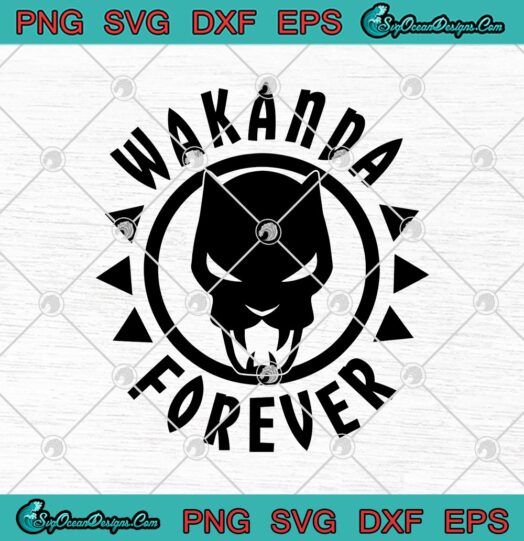Black Panther Icon Wakanda Forever Circle
